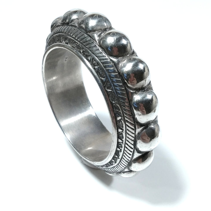 Bracciale ETNICO in argento 800 Bracciale artigianale | BRACCIALI IN ARGENTO