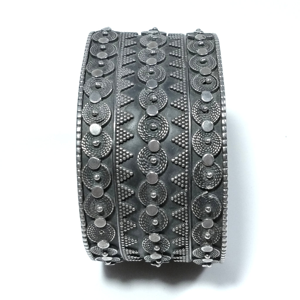 Bracciale ETNICO in argento 925 Bracciale artigianale | Bracciale Schiava