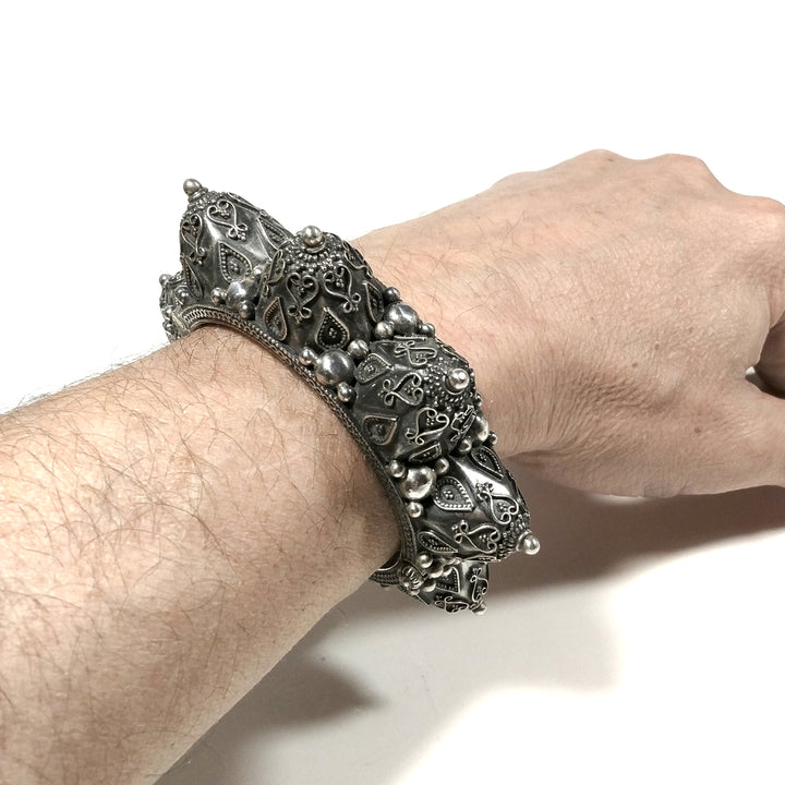 Bracciale ETNICO artigianale in argento 925