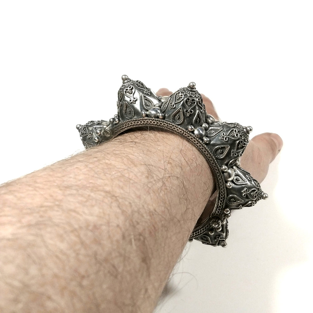 Bracciale ETNICO artigianale in argento 925
