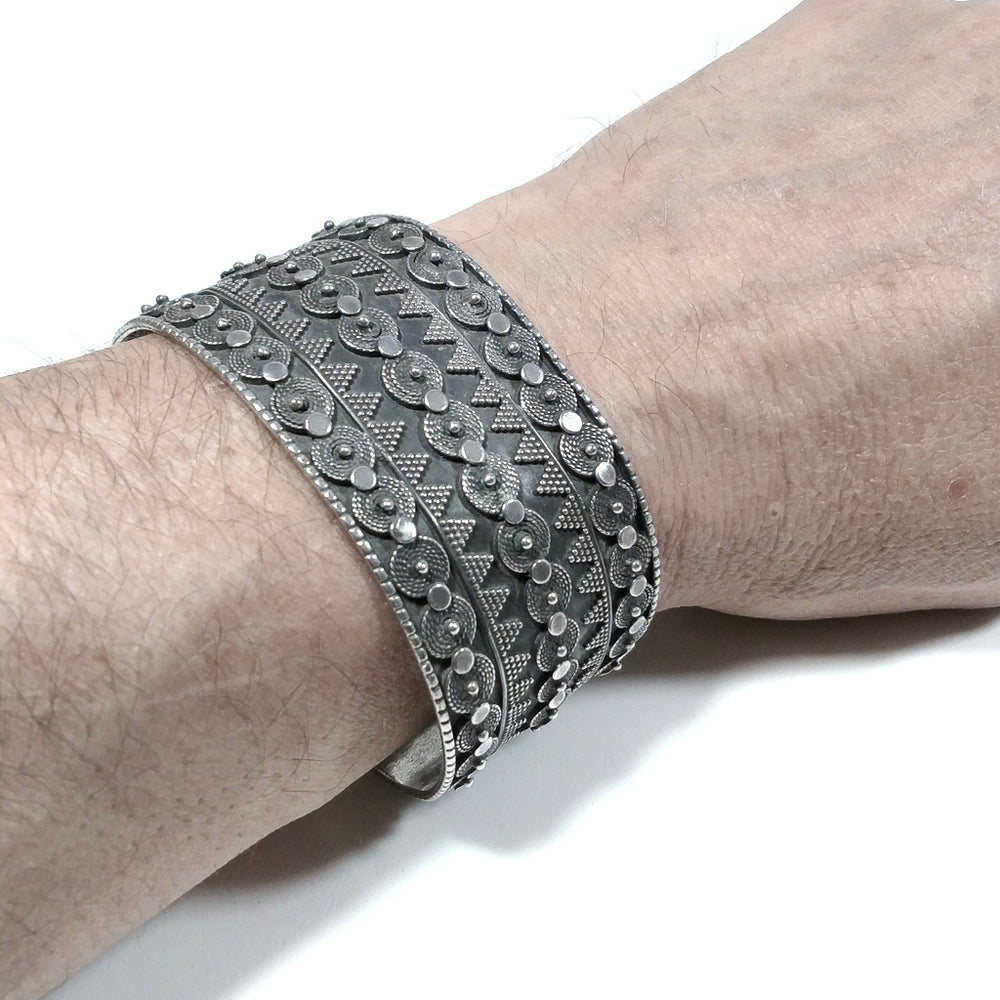 Bracciale ETNICO in argento 925 Bracciale artigianale | Bracciale Schiava