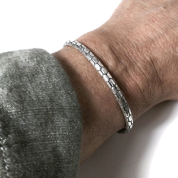 Bracciale etnico in argento 925 | Bracciale argento | Bracciale Serpente | Snake