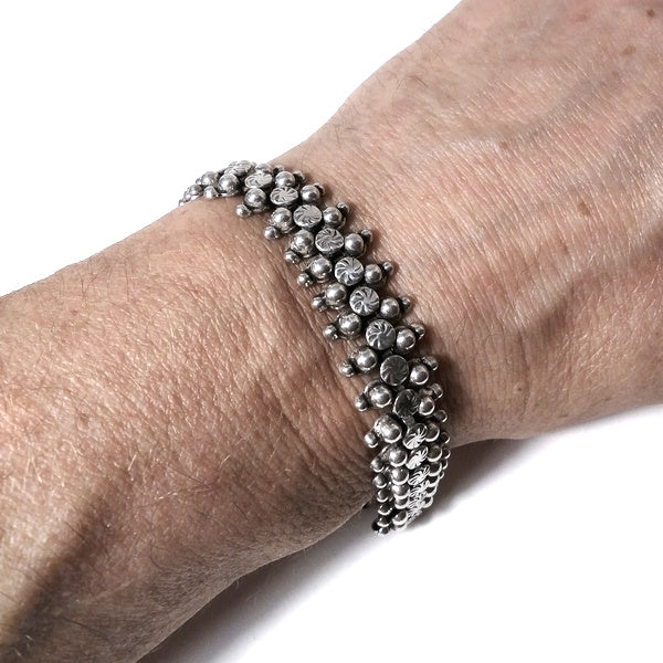 Bracciale etnico in argento 925 | Bracciale argento | Bracciale etnico