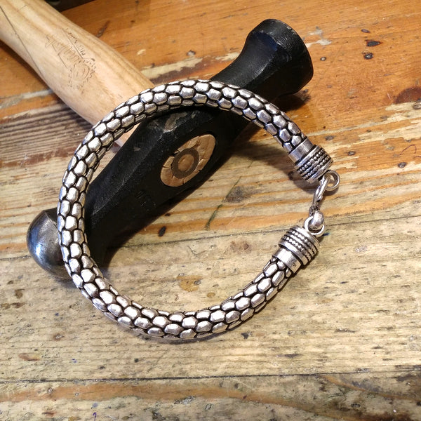 Bracciale etnico in argento 925 | Bracciale argento | Bracciale Serpente | Snake
