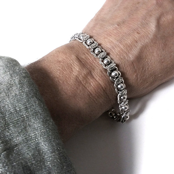 Bracciale etnico in argento 925 | Bracciale argento | Bracciale etnico