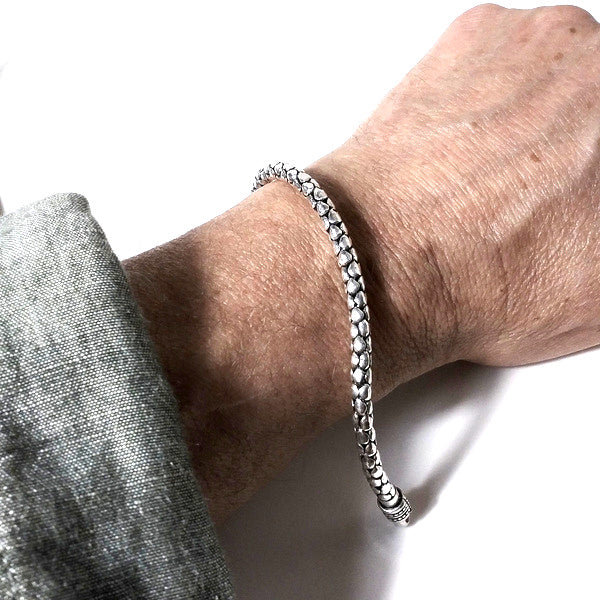 Bracciale etnico in argento 925 | Bracciale argento | Bracciale Serpente | Snake
