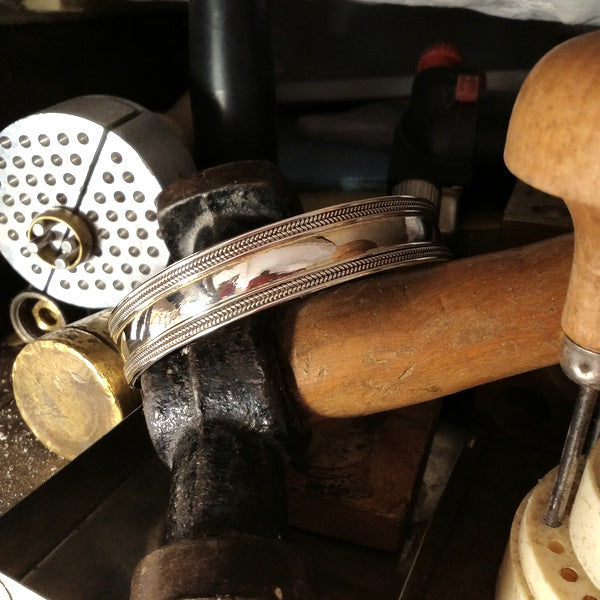 Bracciale GOA argento da UOMO - rigido | Gioielli da Uomo