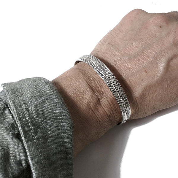 Bracciale argento da UOMO - rigido | Gioielli da Uomo