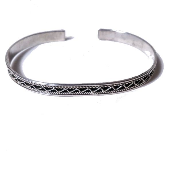 Bracciale rigido in argento 925 da uomo - BRAHMA