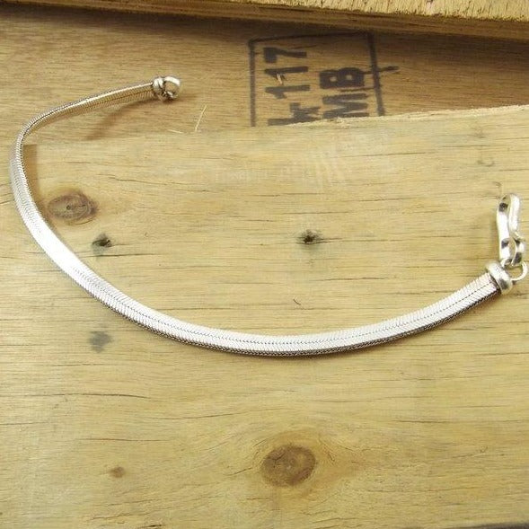 Bracciale Snake argento piatto - BADAMI