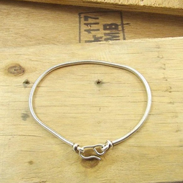 Bracciale uomo-donna Snake argento 20cm