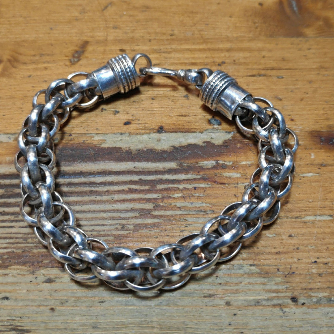 Bracciale uomo donna Snake argento - TANSEN