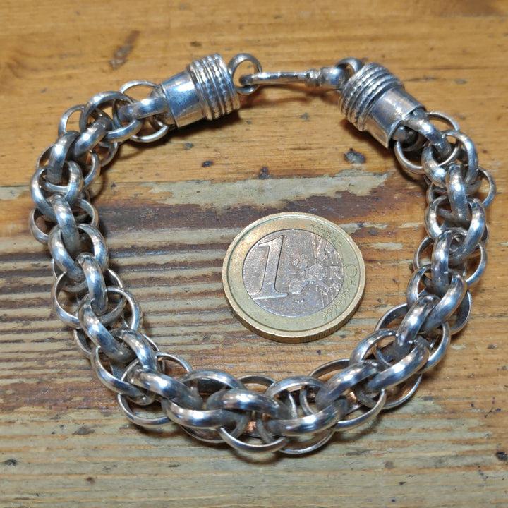 Bracciale uomo donna Snake argento - TANSEN