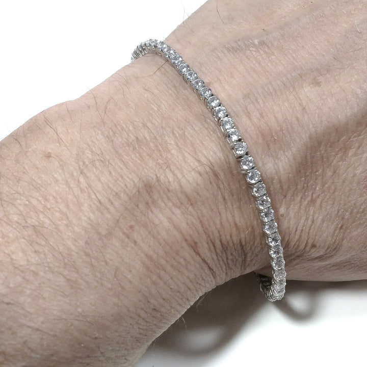 Bracciale con pietra in argento 925 Bracciale TENNIS Zircone | BRACCIALI IN ARGENTO