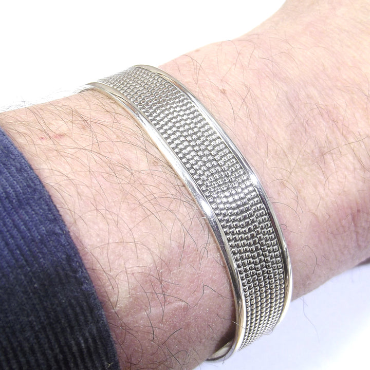 Bracciale rigido da UOMO in argento 925 - ETNICO