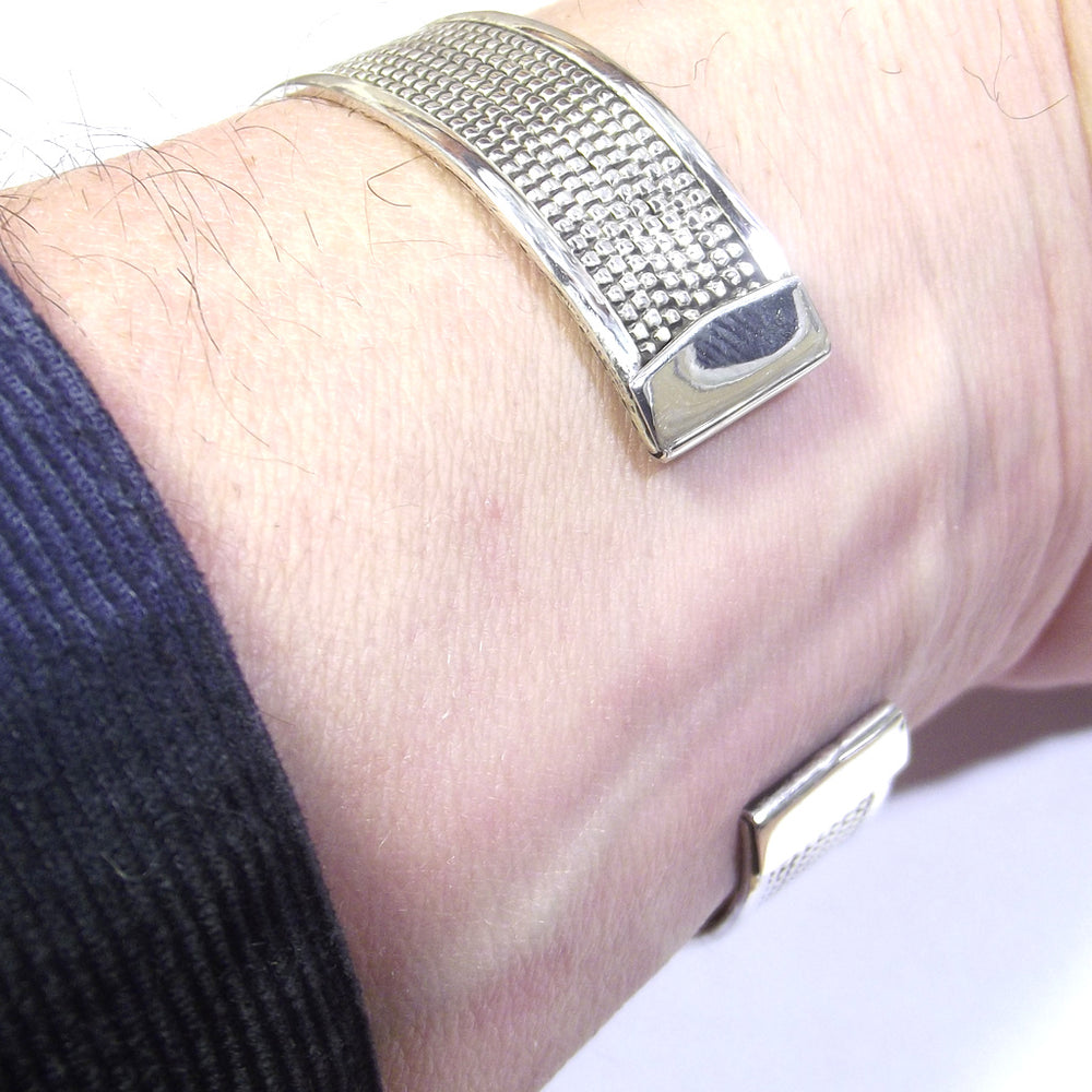 Bracciale rigido da UOMO in argento 925 - ETNICO