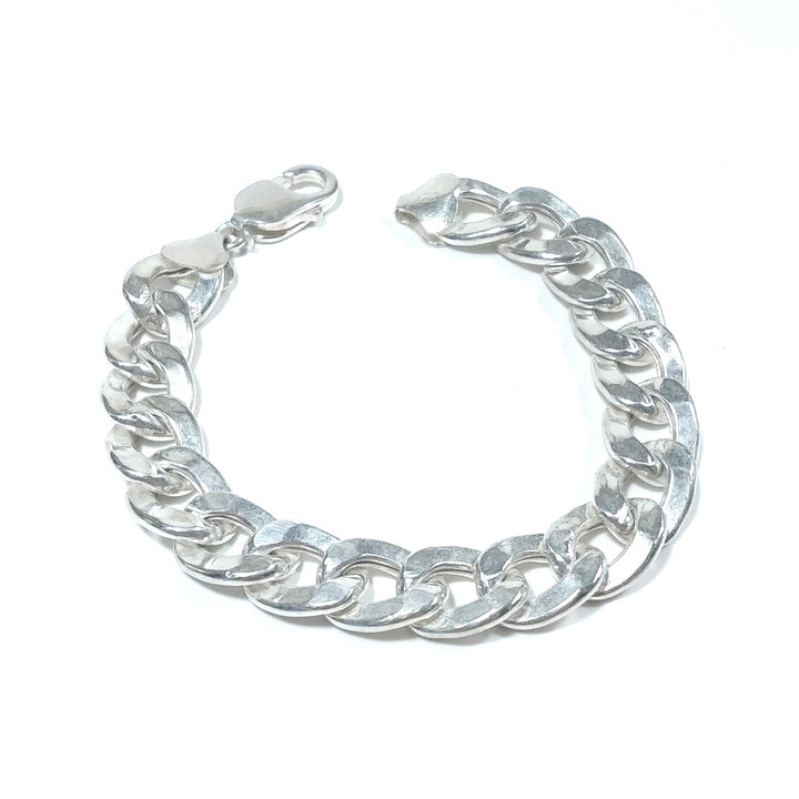 Bracciale artigianale in argento 925 Bracciale catena | BRACCIALI IN ARGENTO