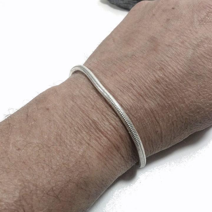 Bracciale Snake argento 925 tondo | Bracciale da UOMO e DONNA | Coda di topo