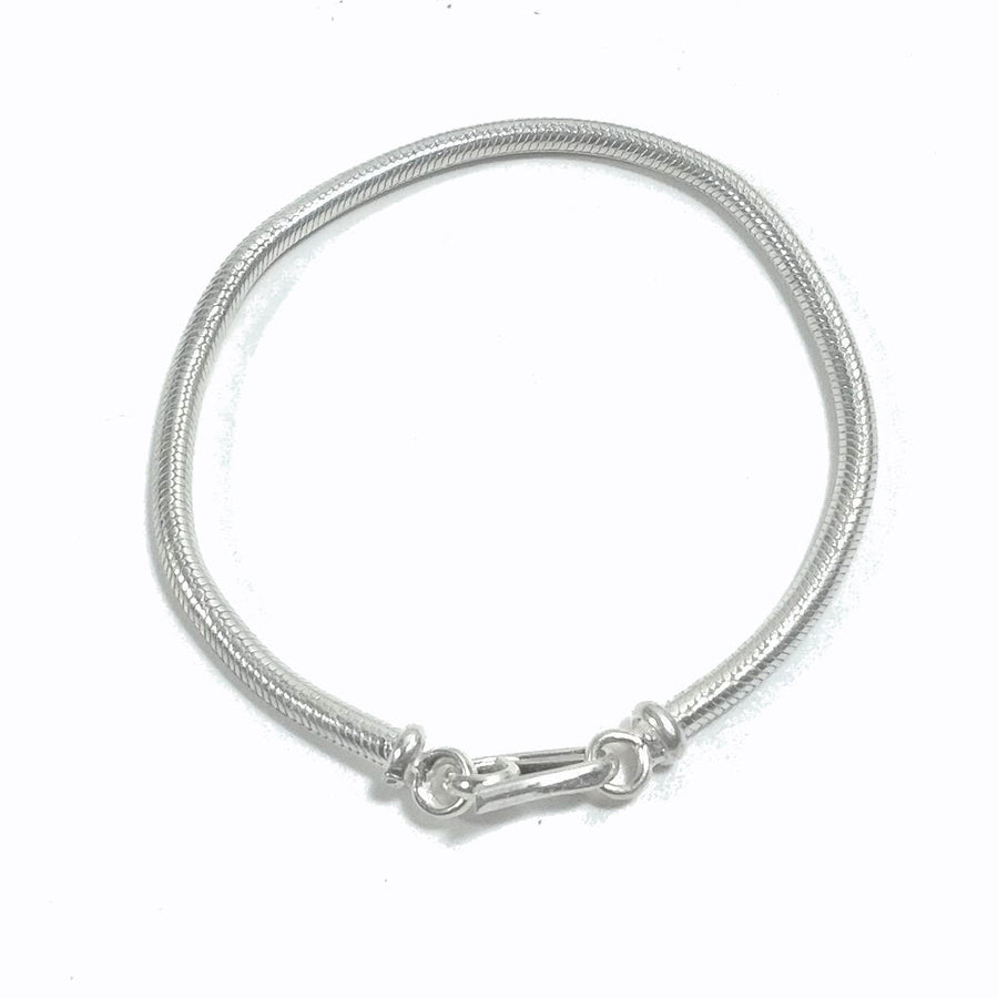Bracciale Snake argento 925 tondo | Bracciale da UOMO e DONNA | Coda di topo