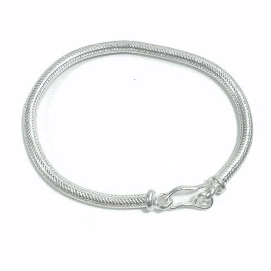 Bracciale Snake argento 925 tondo | Bracciale da UOMO e DONNA | Coda di topo