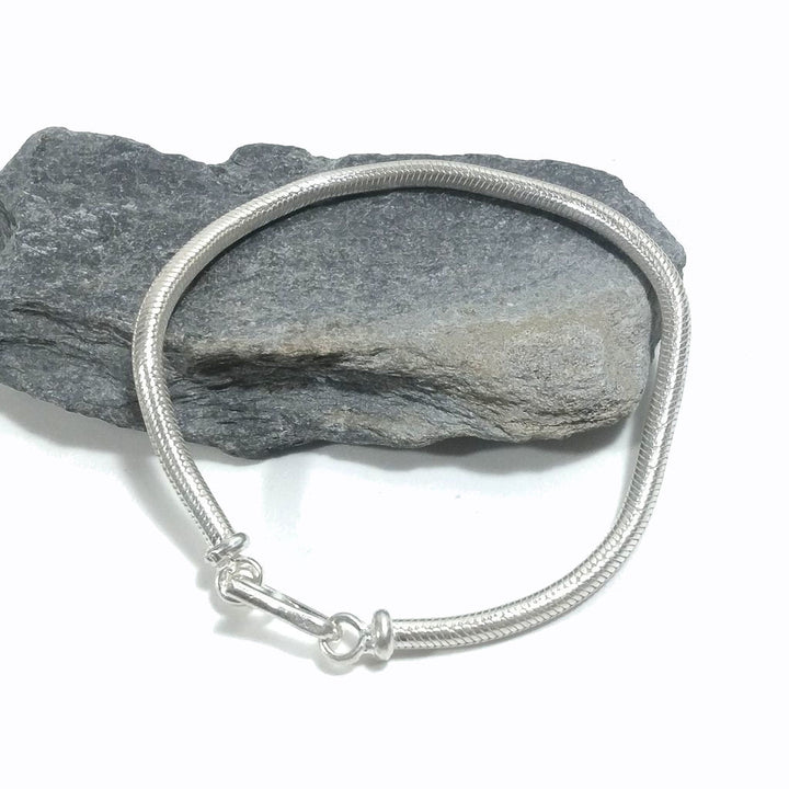 Bracciale Snake argento 925 tondo | Bracciale da UOMO e DONNA | Coda di topo