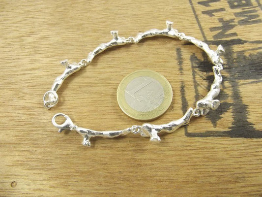 BRACCIALE ramo di CORALLO argento III - ilmondodiwit - Bracciale