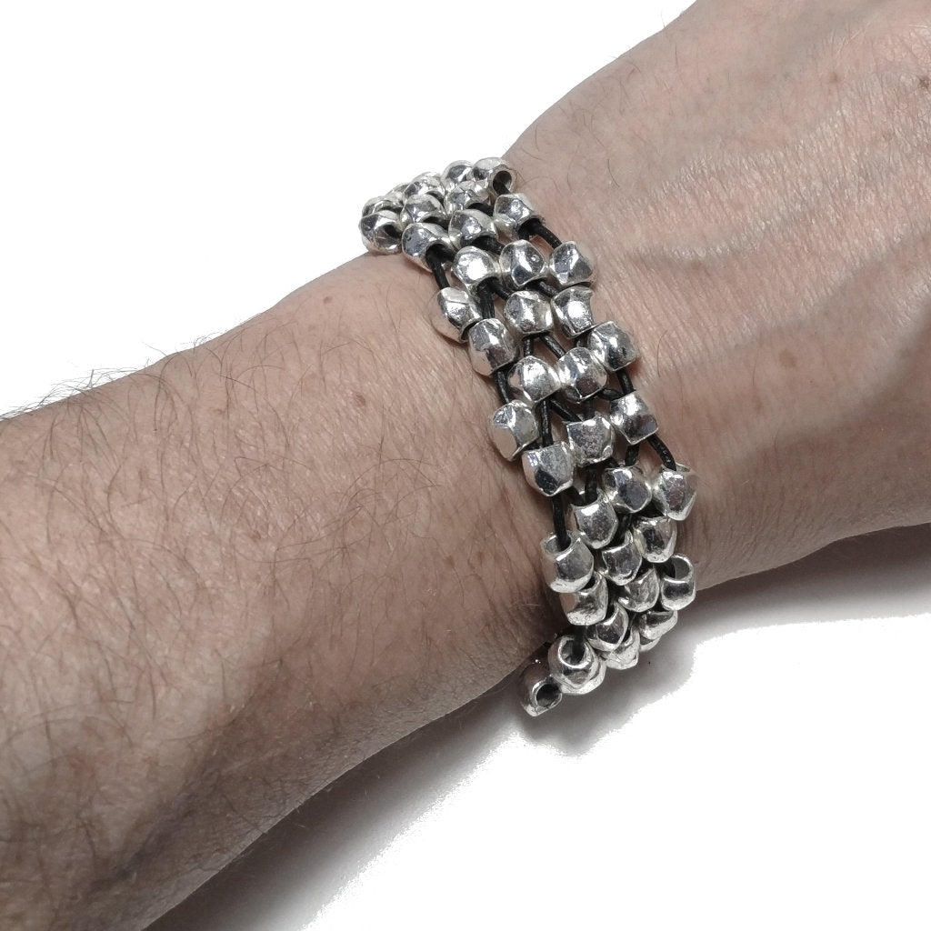 Silver-plated brass bracelets - Men and Women - BRASS JEWELRY