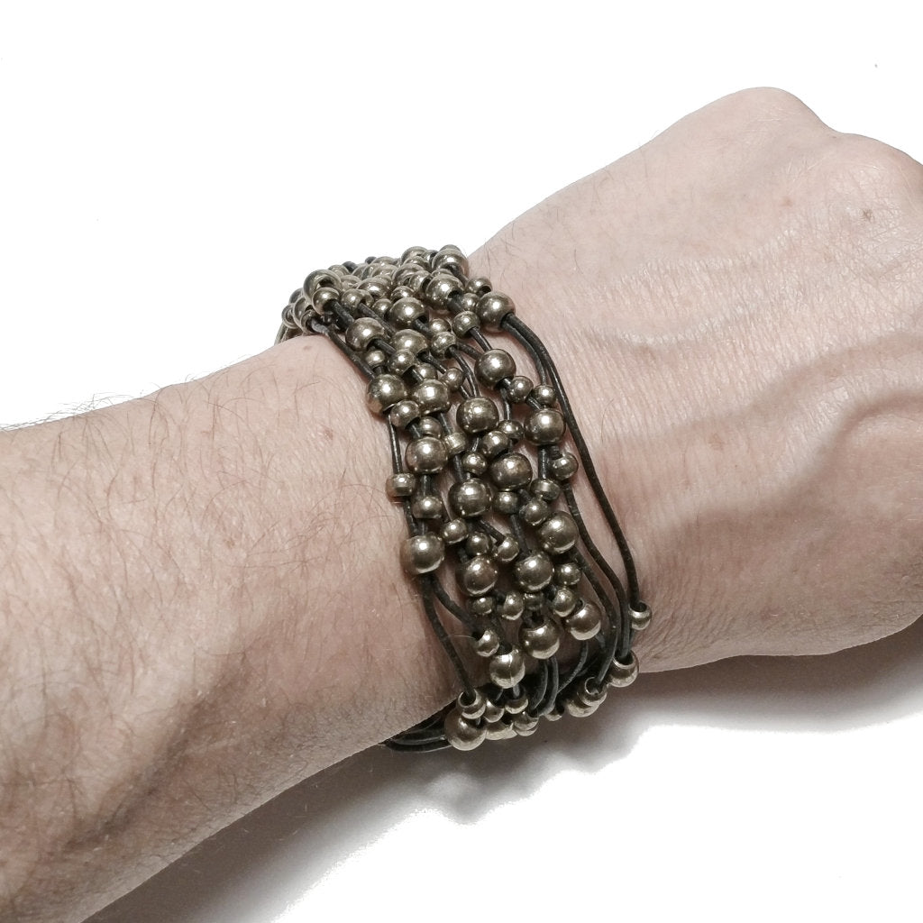 Silver-plated brass bracelets - Men and Women - BRASS JEWELRY