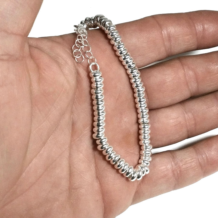 BRACCIALE ARGENTO a dischi leggeri | Gioielli d'argento