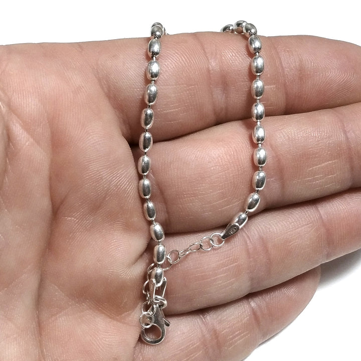 Bracciale con olive d'argento 925 piccoli | Bracciali d'argento | UOMO DONNA