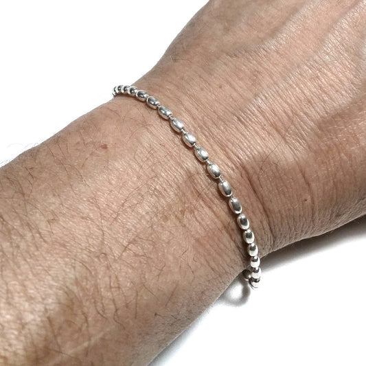 Bracciale con olive d'argento 925 piccoli | Bracciali d'argento | UOMO DONNA