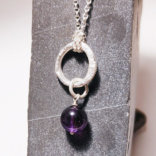 The Necklace with stone - the circle of life - Necklace | SILVER JEWELRY