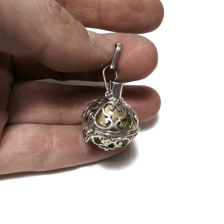 CHIAMA ANGELI | in argento 925 Ciondolo artigianale Ametista | GIOIELLI ETNICI