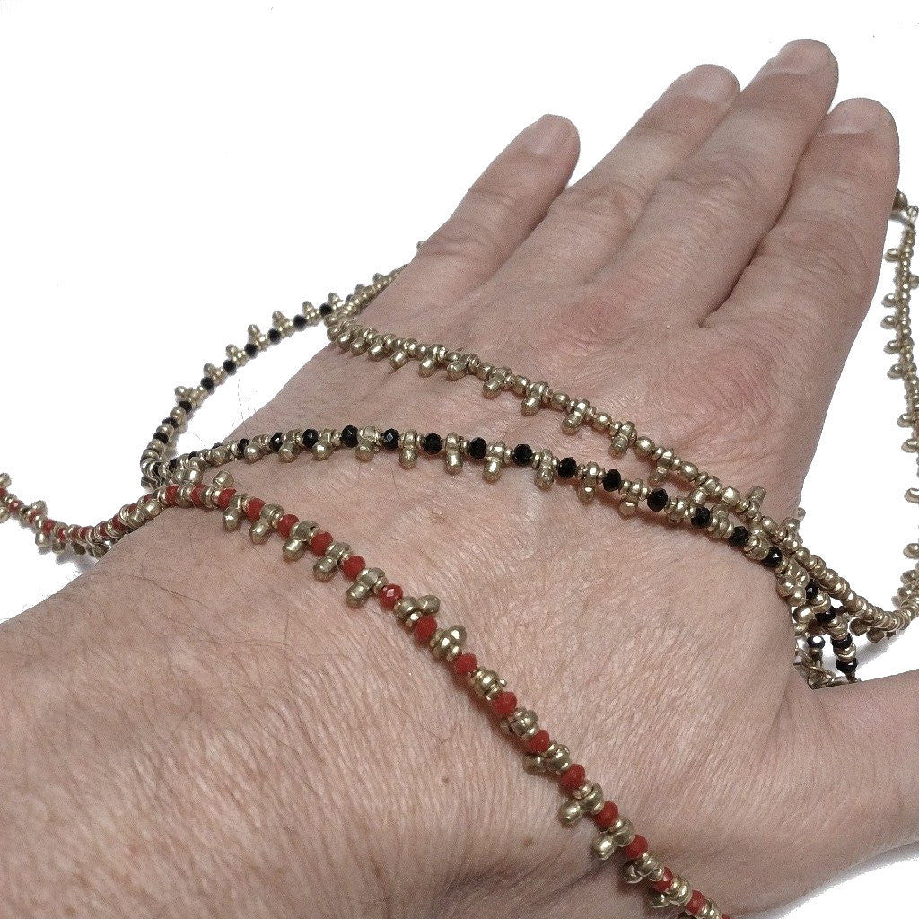 Collana etnica choker artigianale in ottone - MADARIPUR