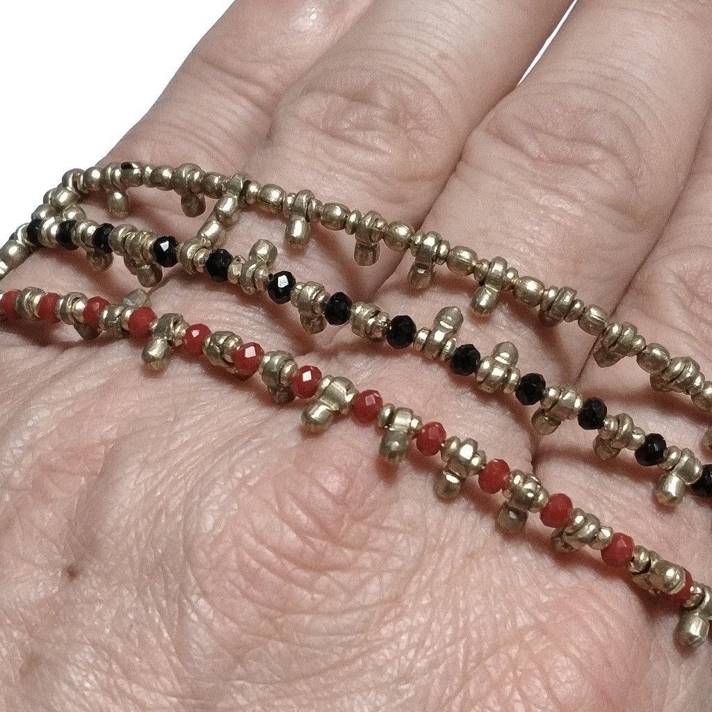 Collana etnica choker artigianale in ottone - MADARIPUR