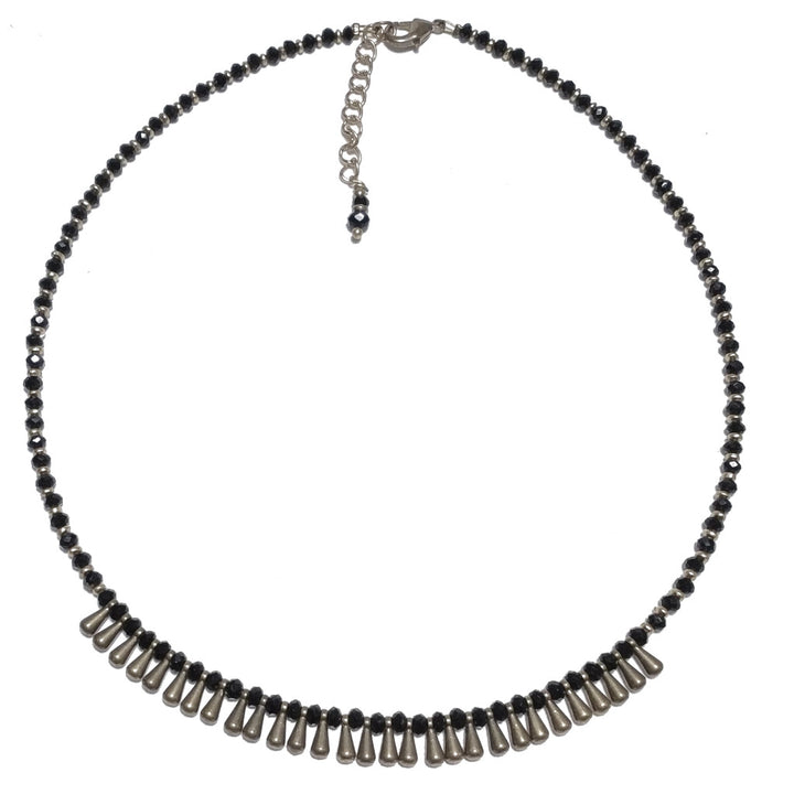 Collana etnica choker artigianale in ottone - DAFNE