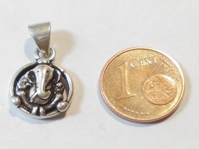 Ganesha pendant in silver - NEENA