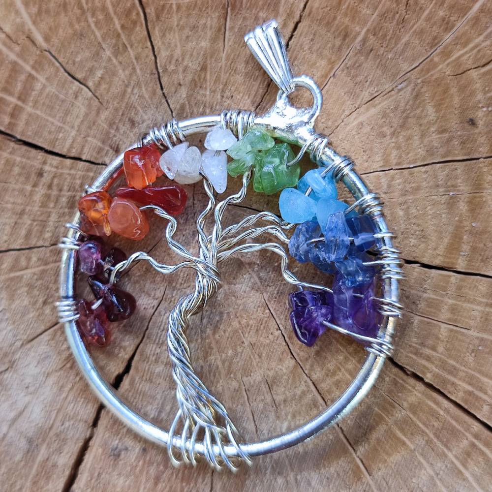 Ciondolo ALBERO DELLA VITA con pietre Allepey
