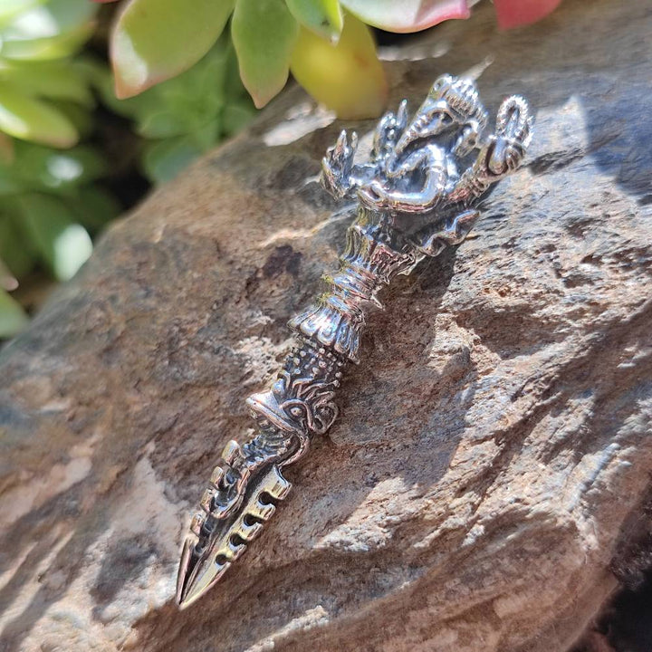 Ciondolo Ganesh con Dorje in argento 925 - KIMSARA
