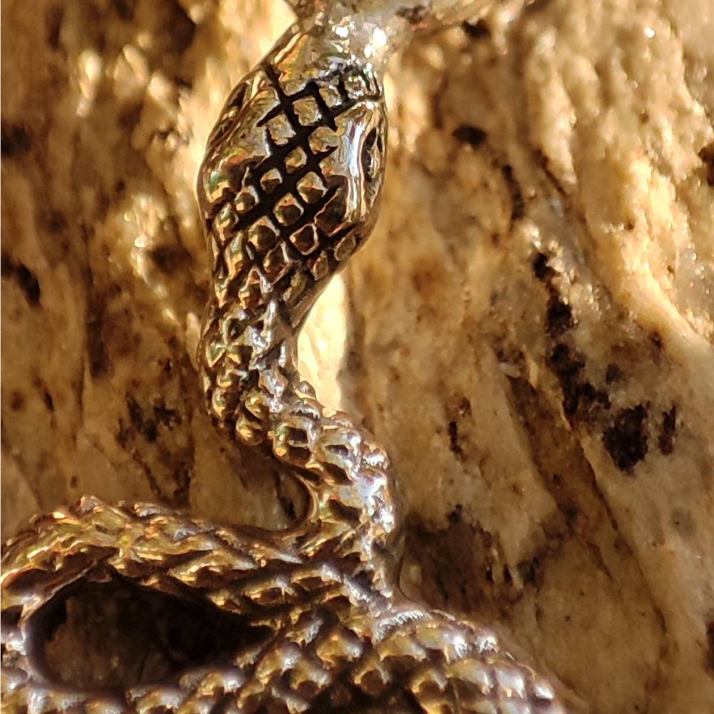 Ciondolo serpente in argento 925 - AHORE