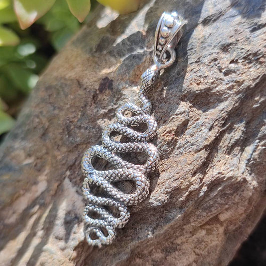 Ciondolo serpente in argento 925 - AHORE