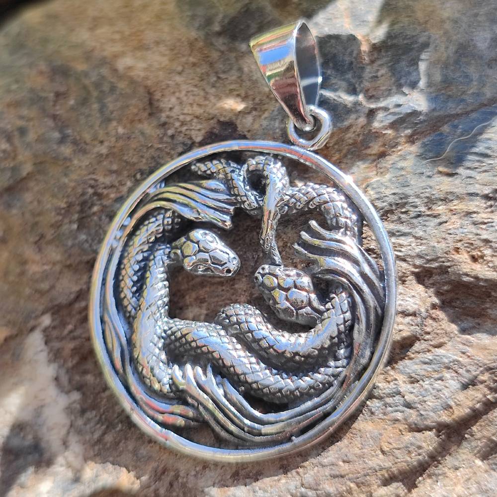Ciondolo serpente in argento 925 - AMET