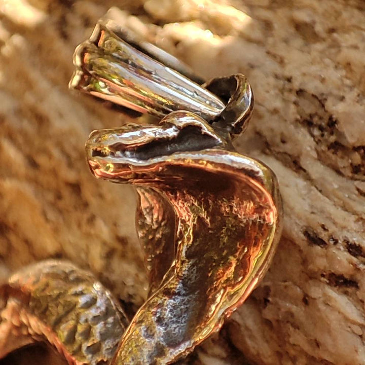 Ciondolo serpente in argento 925 - BASSI
