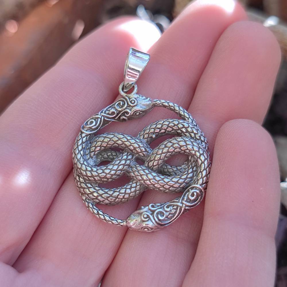 Ciondolo serpente in argento 925 - NATHDWARA