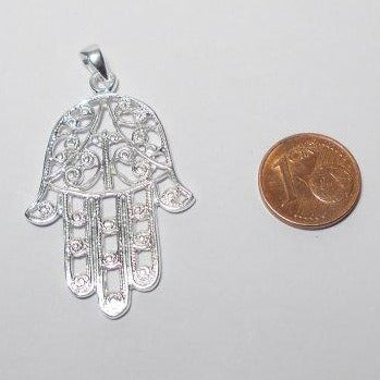HAND OF FATIMA silver pendant