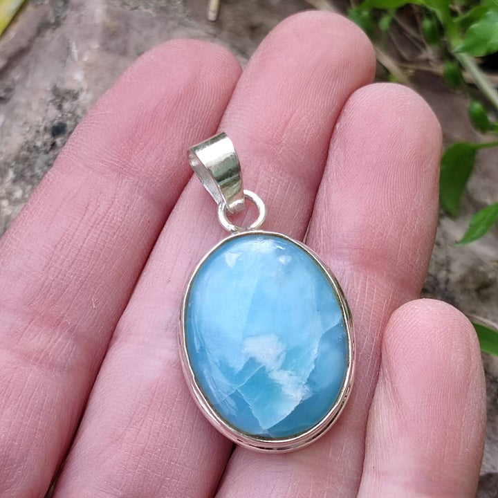 Ciondolo LARIMAR in argento 925 Ciondolo artigianale