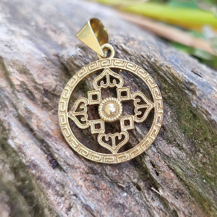 Ciondolo in ottone Mandala
