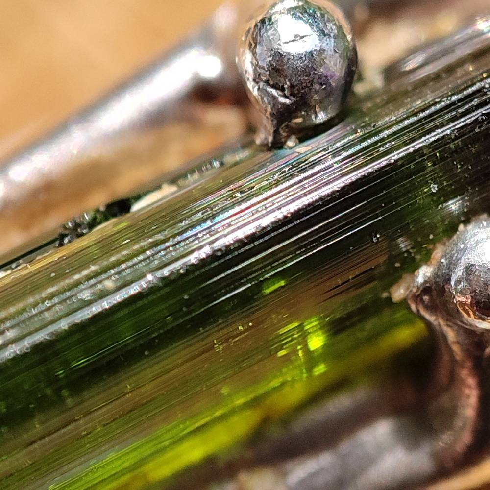 dettaglio tormalina verde
