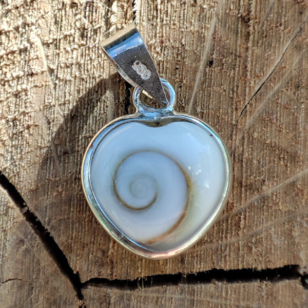 Ciondolo ABHAYA con OCCHIO di SANTA LUCIA in argento 925 Ciondolo artigianale