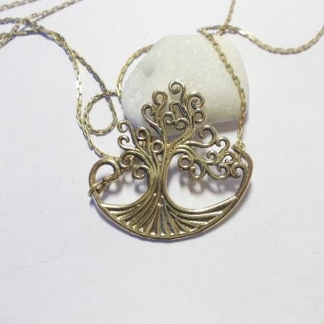 Ciondolo / Collana Albero della vita in ottone